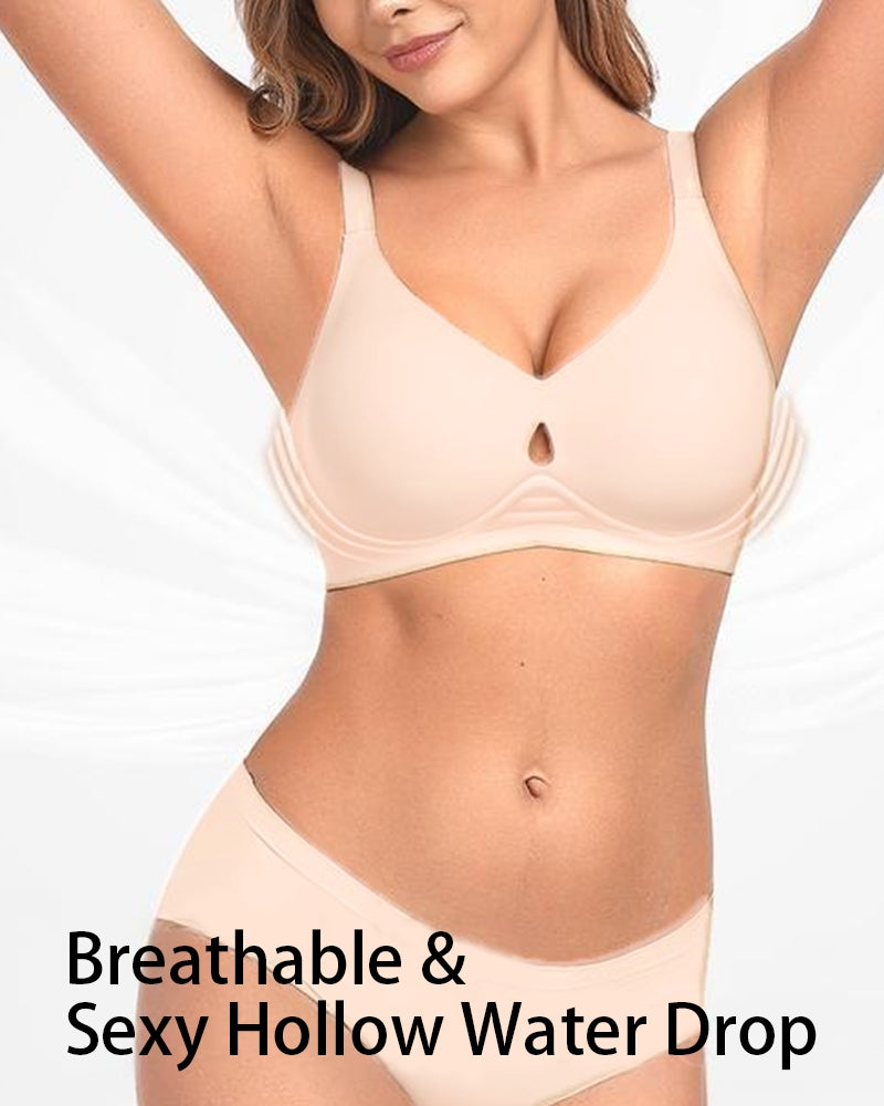 Invisible Jelly Lift Bra with Breathable Water Drop Hollow